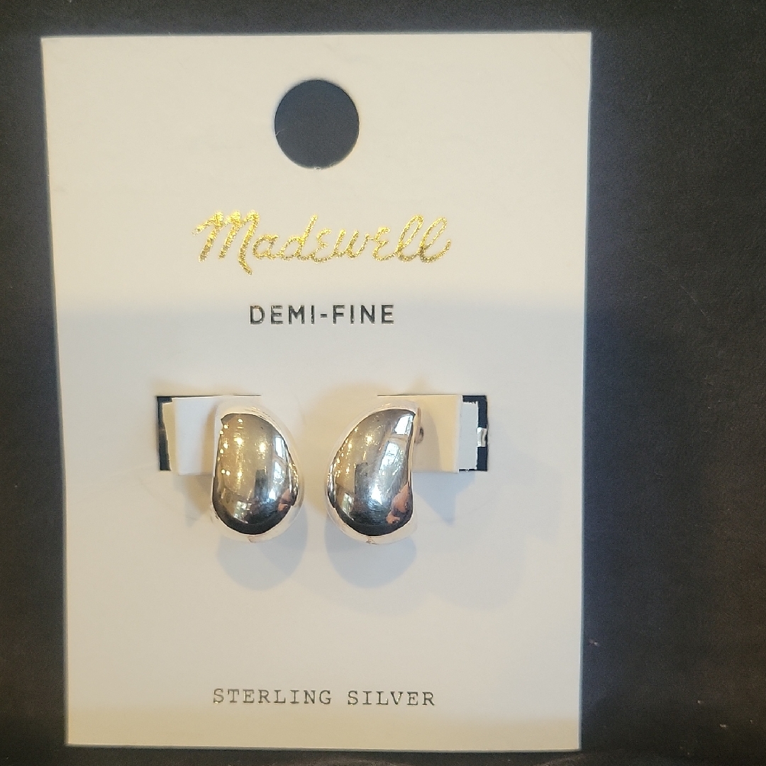 Madewell Demi-Fine Droplet Statement Sterling Silver Earrings